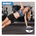 Toys | Champion Sports MB23 22 lbs. Rhino Leather Medicine Ball - Black/White image number 5