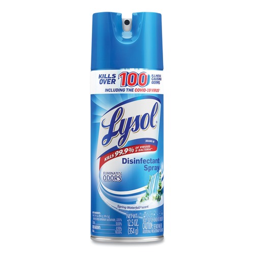 Cleaning & Janitorial Supplies | LYSOL Brand 19200-02845 12.5 oz. Liquid Disinfectant Spray - Spring Waterfall Scent image number 0