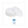  | Boardwalk BWK4018WHI 18 in. Diameter Polishing Floor Pads - White (5/Carton) image number 3