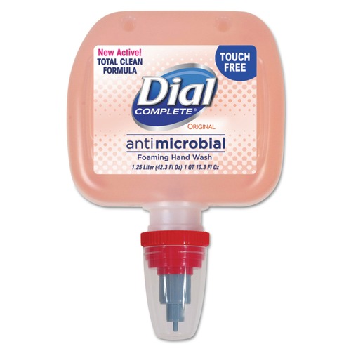 Hand Soaps | Dial Professional 1700099135 1.25 Large Duo Dispenser Refill Original Antibacterial Foaming Hand Wash (3/Carton) image number 0