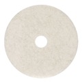 Cleaning & Janitorial Accessories | Boardwalk BWK4024NAT 24 in. Diameter Burnishing Floor Pads - Natural White (5/Carton) image number 1