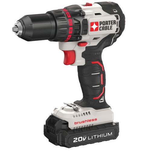 Drill Drivers | Factory Reconditioned Porter-Cable PCC608LBR 20V MAX Lithium-Ion Brushless Compact 1/2 in. Cordless Drill Driver Kit (1.3 Ah) image number 0