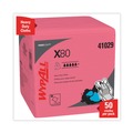 Mothers Day Sale! Save an Extra 10% off your order | WypAll 41029 Power Clean X80 12.5 in. x 12 in. Heavy-Duty Cloths - Red (50/Box, 4 Boxes/Carton) image number 2