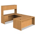 Office Jansan | HON H10585R.CC 10500 Series 72 in. x 36 in. x 29.5 in. L-Workstation Right Pedestal Desk with 3/4 Height Pedestal - Harvest image number 1