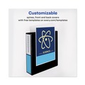 Office Jansan | Avery 79692 Heavy-Duty 2 in. Capacity 11 in. x 8.5 in. 3 Ring View Binder with DuraHinge and One Touch EZD Rings - Black image number 3