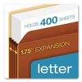 File Folders | Pendaflex 1526EAM Smart Shield 3.5 in. Expansion Legal Size File Pocket - Red Fiber (10/Box) image number 2