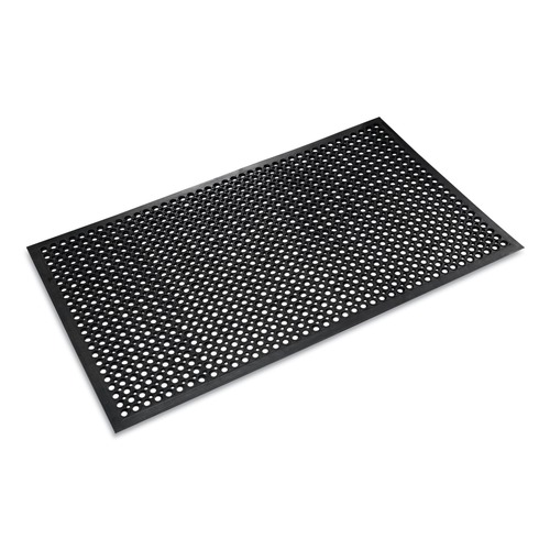 Jobsite Accessories | Crown WS CT35BK 36 in. x 60 in. Safewalk-Light Drainage Safety Mat - Black image number 0