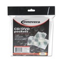  | Innovera IVR39701 CD/DVD Pockets - Clear (25/Pack) image number 1