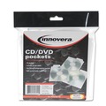Office Jansan | Innovera IVR39701 CD/DVD Pockets - Clear (25/Pack) image number 1