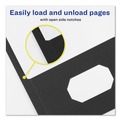 Office Jansan | Avery 47978 0.5 in. Capacity 11 in. x 8.5 in. Prong Fastener Two-Pocket Folder - Black (25/Box) image number 4