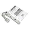 Office & Office Supplies | Tripp Lite TLP602 Protect It! 180 Joules 2 ft. Cord 6 AC Outlets Home Computer Surge Protector - Light Gray image number 7