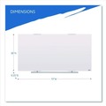  | Iceberg 31160 Clarity 72 in. x 36 in. Glass Dry Erase Board with Aluminum Trim - White Surface image number 4