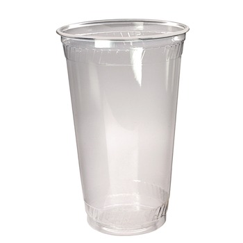 Fabri-Kal Kal-Clear 24 oz PET Plastic Cold Drink Cups - Clear (25/Sleeve, 24 Sleeves/Carton)