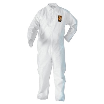 Ansell A20 Breathable Particle Protection Coveralls with Zip Closure - Extra Large, White (24/Carton)