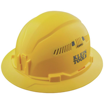HARD HATS | Klein Tools 60262 Vented Full Brim Hard Hat - Yellow