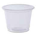 Food Service | Boardwalk BWKPRTN1TS 1 oz Plastic Souffle/Portion Cups - Clear (2500/Carton) image number 0