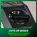 Copper and Pvc Cutters | Metabo HPT VB3616DAM MultiVolt 36V Brushless Lithium-Ion Cordless Rebar Bender/ Cutter Kit with 2 Batteries (4 Ah) image number 4