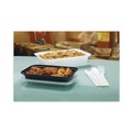Food Service | Pactiv Corp. NC888 Newspring VERSAtainer 8.8 x 6 x 2.5 Base/Lid Combo Microwavable Containers - White/Clear (150/Carton) image number 3