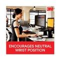 Office Jansan | 3M WR310LE 19 in. Antimicrobial Leatherette Cover Gel Wrist Rest for Keyboard - Black image number 3