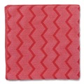 Cleaning Cloths | Rubbermaid Commercial FGQ62000RD00 HYGEN Microfiber 16 in. x 16 in. Cleaning Cloths - Red (12/Carton) image number 1