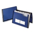 File Folders | Pendaflex 52670EE 1/6-Cut Tabs Letter Size 7 Sections Elastic Cord Closure Professional Expanding Organizer - Blue image number 1