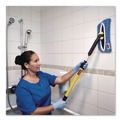 Mops | Rubbermaid Commercial HYGEN FGQ89100BL00 8 in. x 8 in. HYGEN Flexi Frame Microfiber Damp Mop Covers - Blue image number 3