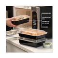 Labor Day Sale! Save $30 off $199! | Pactiv Corp. NC838B Newspring VERSAtainer 5 x 7.25 x 2 24 oz Plastic Microwavable Containers - Black/Clear (150/Carton) image number 5