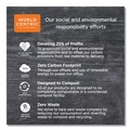 Cleaning & Janitorial Supplies | World Centric TWPAMF 9 in. x 9 in. 1-Ply 100% PCW Recycled Paper Towels - Natural (4000/Carton) image number 5