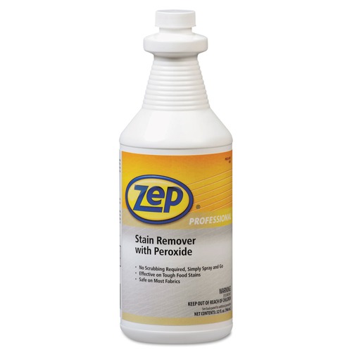 All-Purpose Cleaners | Zep Professional 1041705 Stain Remover With Peroxide, Quart Bottle, 6/carton image number 0