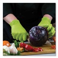 Disposable Gloves | Ammex GWGN46100 8 mil Heavy-Duty Industrial Powder-Free Nitrile Gloves - Large, Green (1000/Carton) image number 6