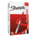 Permanent Markers | Sharpie 32702 Fine Bullet Tip Retractable Permanent Marker - Red (1-Dozen) image number 3