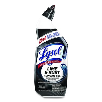 LYSOL Brand 19200-98013 24 oz. Disinfectant Toilet Bowl Cleaner with Lime/Rust Remover - Atlantic Fresh Scent