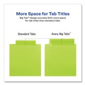 Office Jansan | Avery 11906 Insertable 5-Tab 11-1/8 in. x 9-1/4 in. Big Tab Plastic Dividers with Two Pockets - Multicolor (1-Set) image number 5