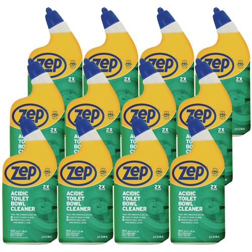 Cleaning & Janitorial Supplies | Zep Commercial ZUATBC32 32 oz. Bottle Acidic Toilet Bowl Cleaner - Mint (12/Carton) image number 0