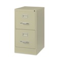 Office Filing Cabinets & Shelves | Alera 26117 15 in. x 22 in. x 28.37 in. Letter-Size Two-Drawer Economy Vertical File - Putty image number 1