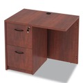  | Alera ALEVA353624MC 35 in. x 23.63 in. x 29.5 in. Valencia Series Reversible Return/Bridge Shell - Medium Cherry image number 8