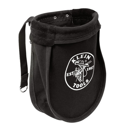 Klein Tools 51A 9 in. x 3.5 in. x 10 in. Nut and Bolt Canvas Tool Pouch - Black image number 0