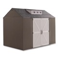 Office Furniture & Lighting | Rubbermaid 2145548 Storage Shed 337 cu ft 7 ft x 10 ft x 8 ft Brown image number 1