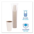  | Boardwalk BWKWHT16HCUP 16 oz. Paper Hot Cups - White (20 Cups/Sleeve, 50 Sleeves/Carton) image number 3