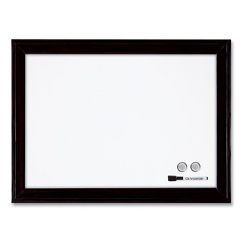 Quartet 23 x 17 Home Decor Magnetic Dry Erase Board - White Surface/Black Wood Frame