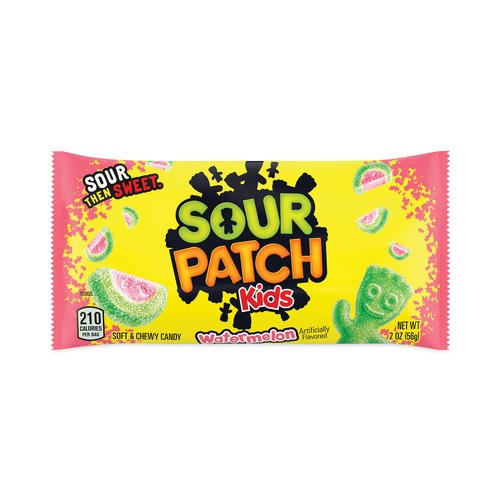 Snacks | Sour Patch Kids 1232 2 oz. Chewy Candy - Watermelon (24/Carton) image number 0