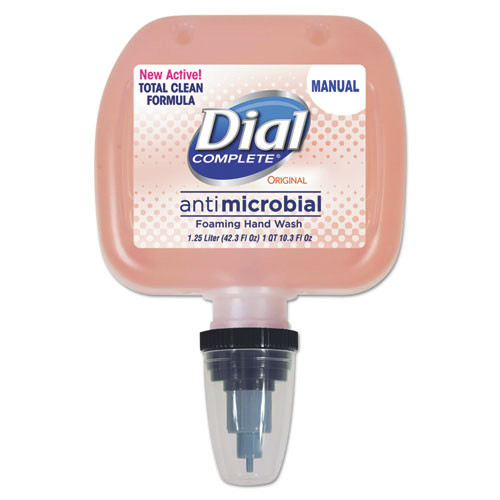 Dial Professional 1700005067 Antibacterial Foaming Hand Wash, Original, 1.25 L, Cassette Refill, 3/carton image number 0