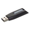 Office Electronics & Batteries | Verbatim 49174 Store 'n' Go V3 64 GB USB 3.0 Drive - Black/Gray image number 0