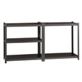 Office Filing Cabinets & Shelves | Alera 26113 36 in. x 18 in. x 72 in. 5-Shelf Steel Shelving Unit with Laminate Shelves - Black/Gun Metal Gray image number 4