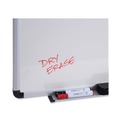 Office Jansan | Universal UNV43722 24 in. x 18 in. Modern Melamine Dry Erase Board - White Surface, Aluminum Frame image number 1
