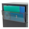 Office Jansan | Deflecto 50102 15 in. x 3 in. x 6.38 in. Magnetic DocuPocket Wall File - Legal/Letter Size, Smoke image number 2