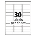 Office Jansan | Avery 18660 1 in. x 2.63 in. Matte Clear Easy Peel Mailing Labels with Sure Feed Technology - Clear (300/Pack) image number 3