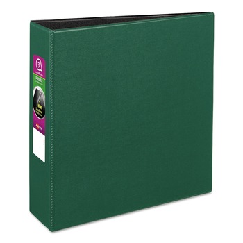 Avery 27653 Durable Non-View Binder With Durahinge And Slant Rings, 3 Rings, 3-in Capacity, 11 X 8.5, Green
