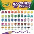 Pens | Crayola 68-4050 3.3 millimeter 2B Long-Length Colored Pencil Set - Assorted Lead/Barrel Colors (50/Box) image number 4