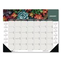 Bulletin Boards | House of Doolittle 121 17 in. x 22 in. 12-Month (Jan-Dec 2026) Recycled Succulent and Cacti Desk Pad Calendar - Multicolor Sheets/Black Corners image number 1